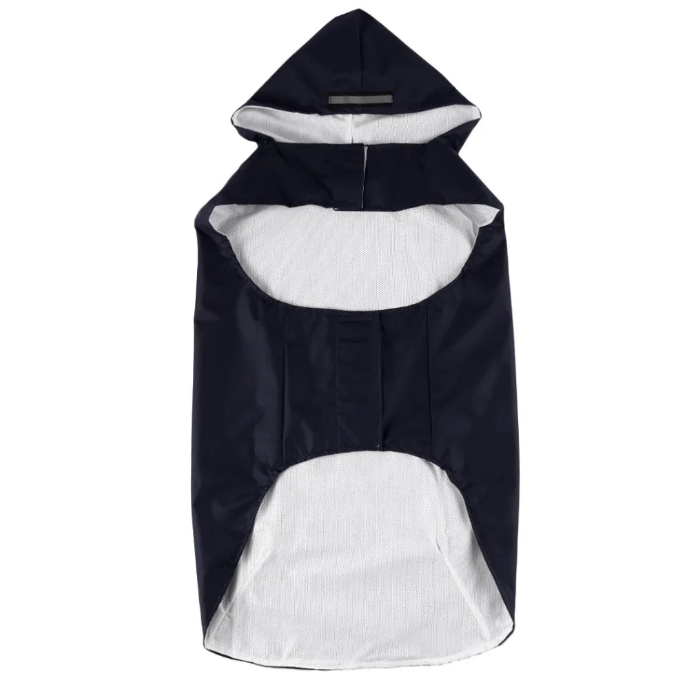 Waterproof Reflective Dog Raincoat Hoodie For Outdoor Use