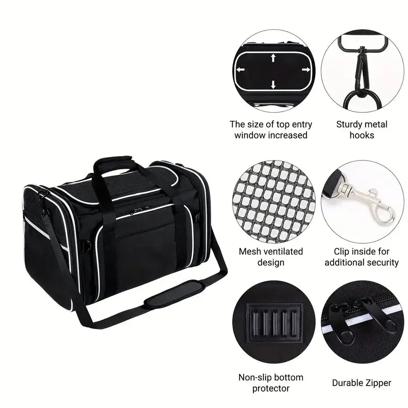 Breathable Foldable Pet Carrier Bag For Small Dogs And Cats