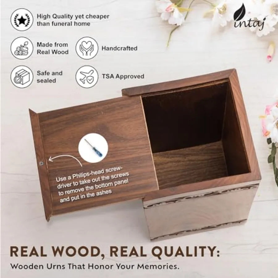 Wooden Tree Of Life Cremation Urn For Human And Pets