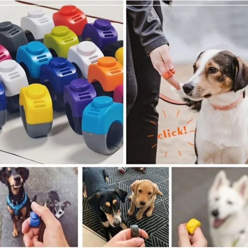 Pet Clicker Ring Dog Cat Horse Bird Training Clicker