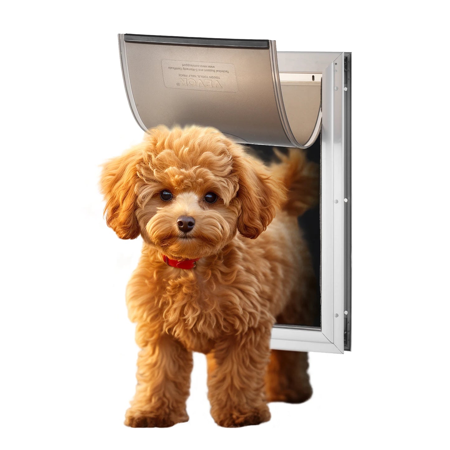 Dog Door Aluminum Frame Pet Door With Lockable Flap System