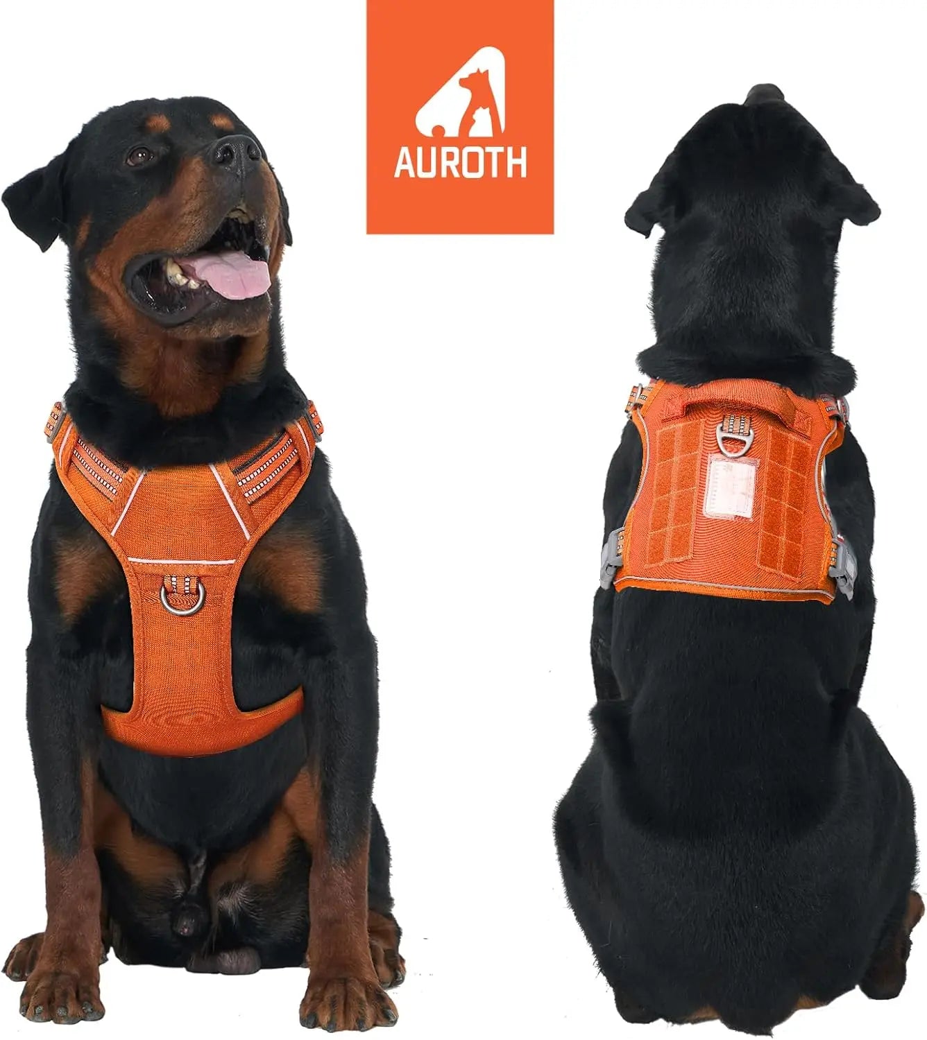 Adjustable No Pull Tactical Dog Harness Reflective K9 Training Vest