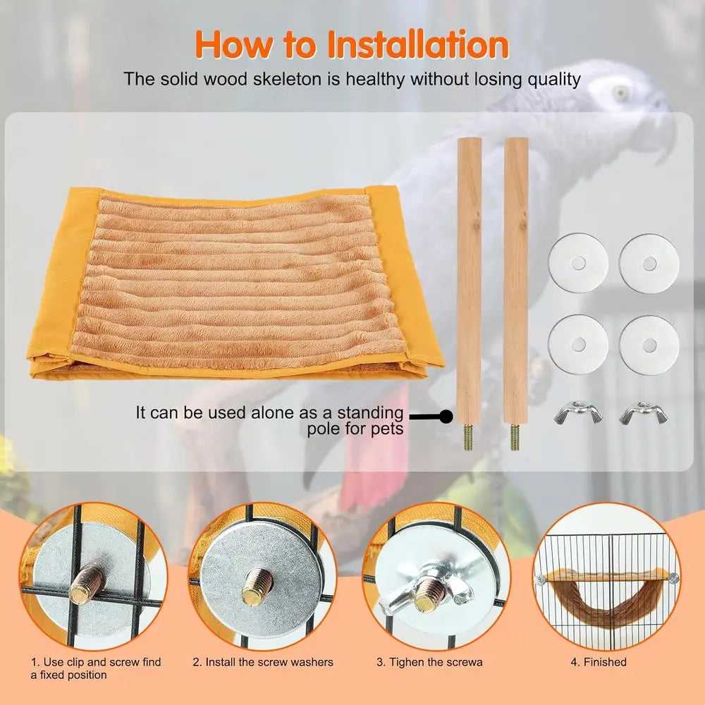 Winter Warm Bird Nest Bed Hammock For Parakeet Budgie Cockatiel