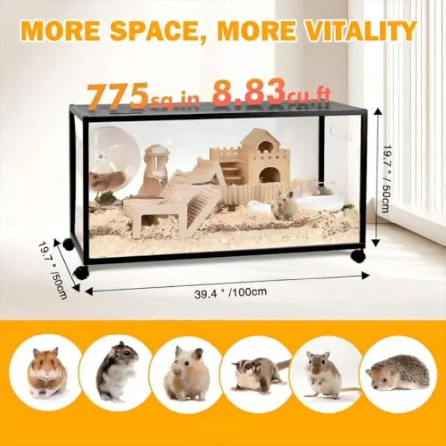 Guangdong 360 Viewing Metal Hamster Cage With Top Access And Easy Assembly For Small Pets