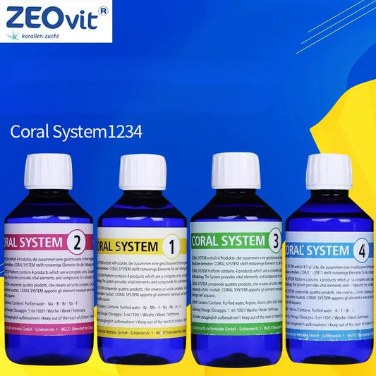 Zeovit Coral System1234 Trace Elements for Color Growth