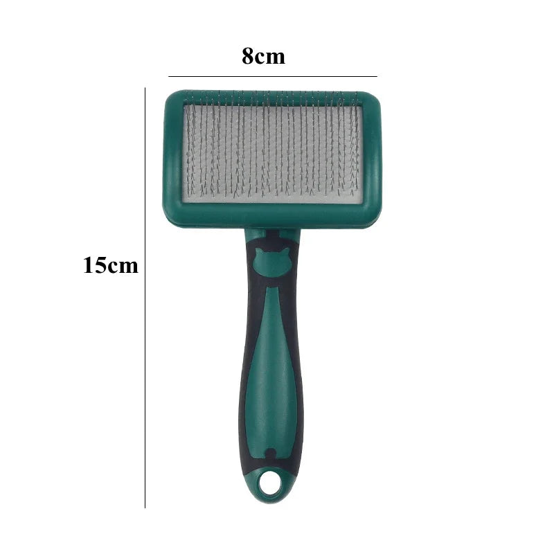 Dog Grooming Brush Stainless Steel Comb For Pets Hair Removal Massage