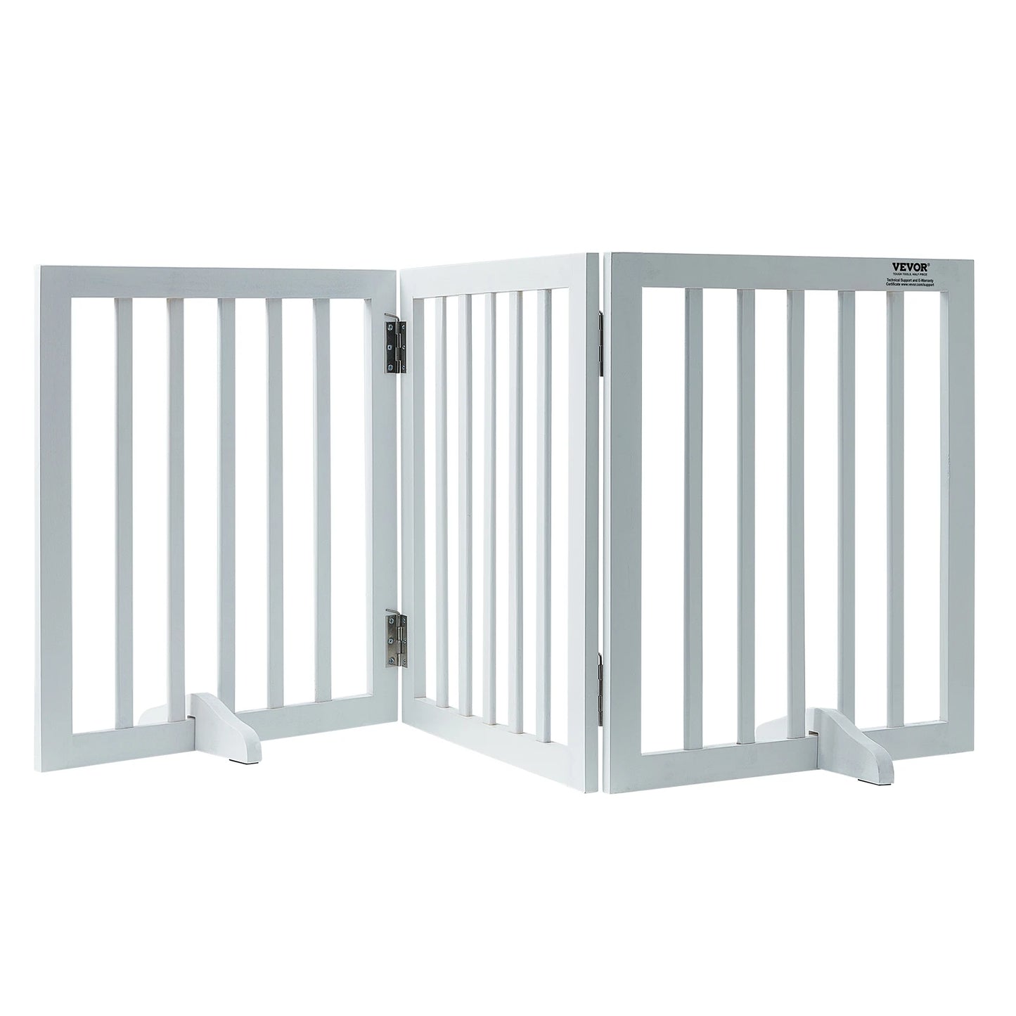 Free Standing Dog Gate Three Panel Foldable Barrier