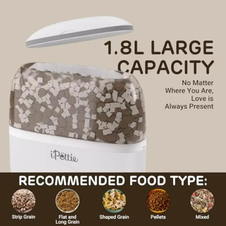 Hign-concerned Smart WiFi Remote-Controlled Timed-Feeding Cage Feeder Rabbits Cats Hamsters