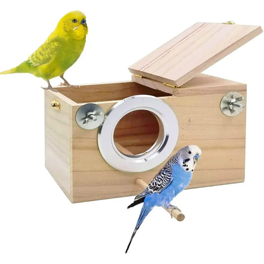 NONEM Parakeet Nest Box for Small and Medium Birds