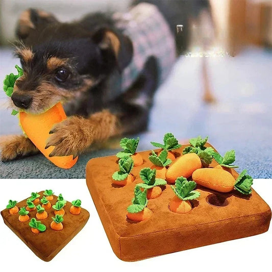 Innovative Snuffle Mat Dog Toys For Interactive Plush Carrot And Radish