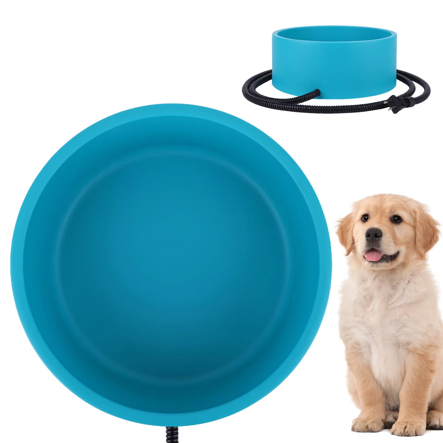 Outdoor Heated Pet Water Bowl AntiFreeze For Cats And Dogs