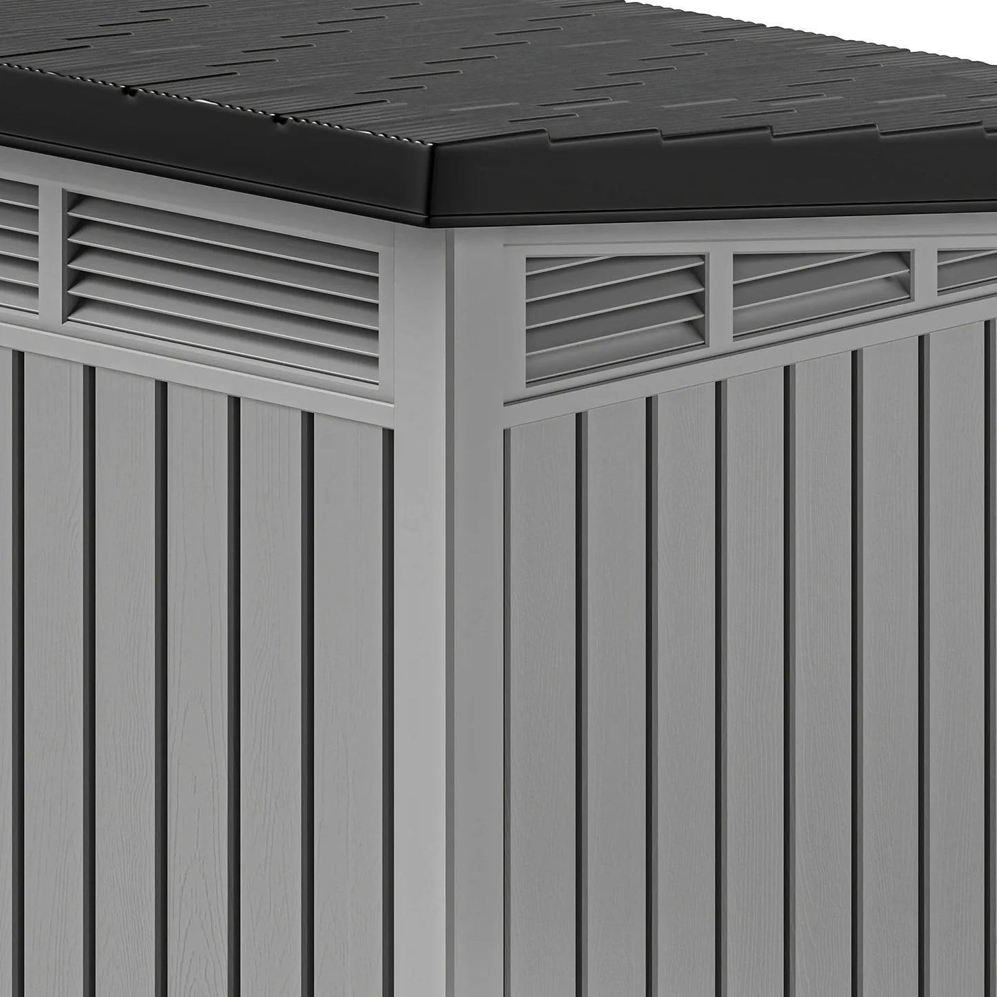 Plastic Dog House With Liftable Roof Outdoor Indoor Kennel Air Vents Weather Resistant Durable Shelter For Pets