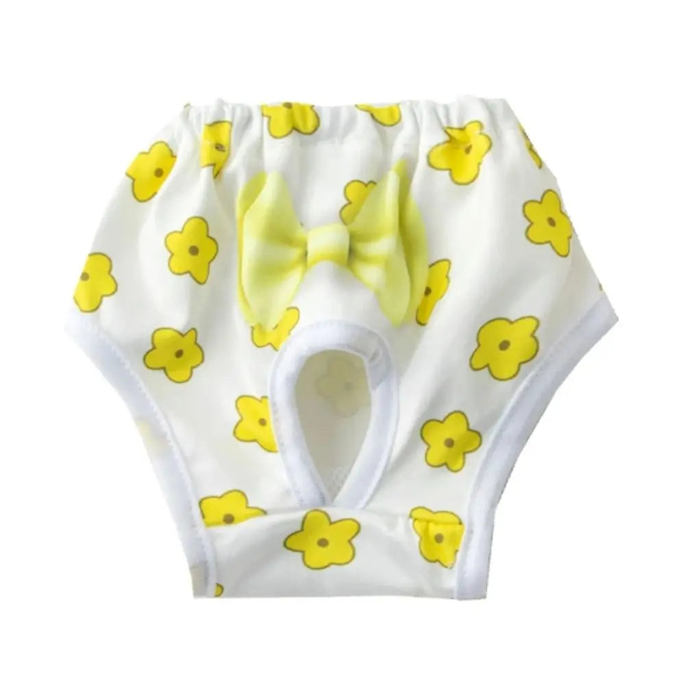 Washable Dog Physiological Pants Leakproof Breathable Cartoon Print Diaper