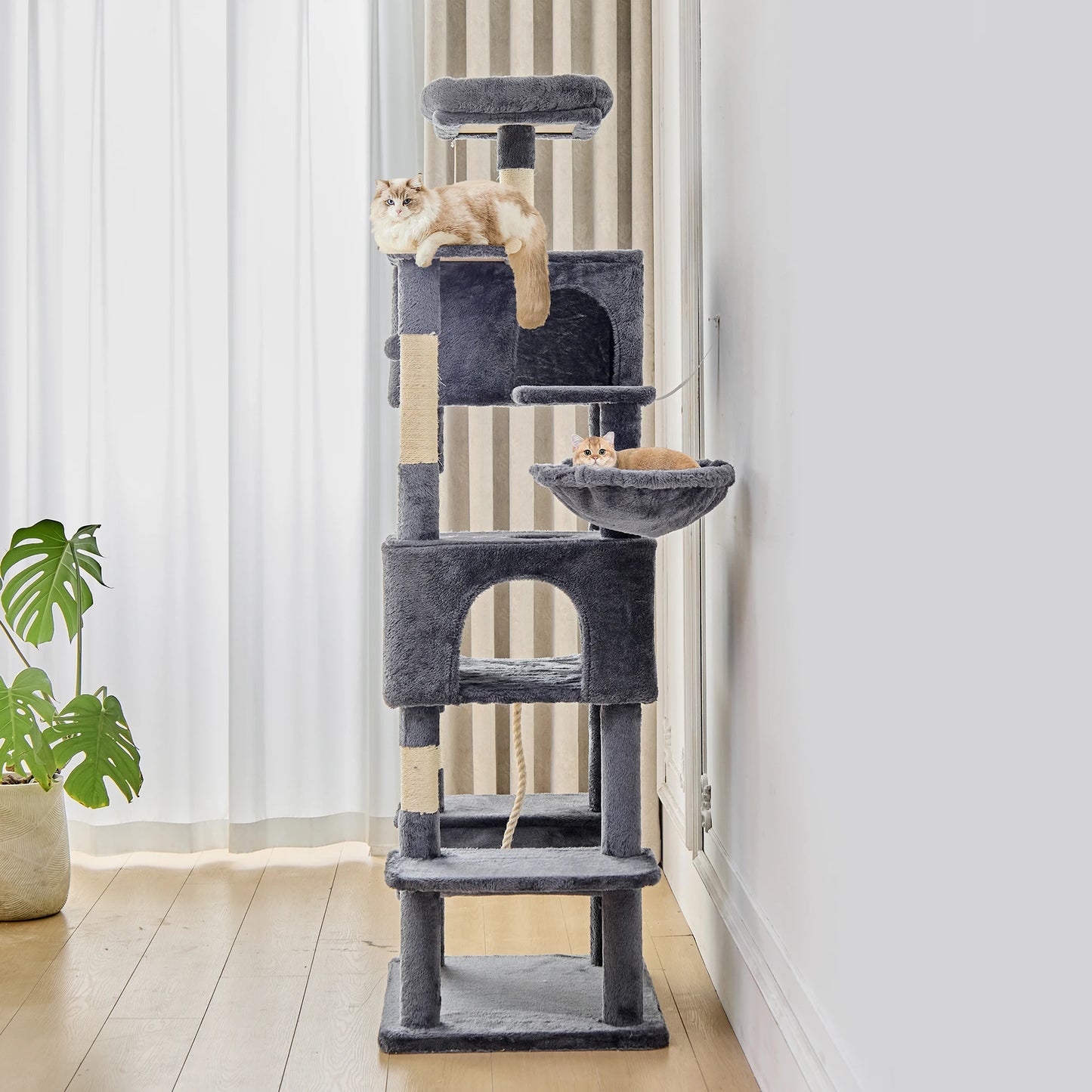 JHK Cat Tree Tower Multi Level Climbing Tower Indoor