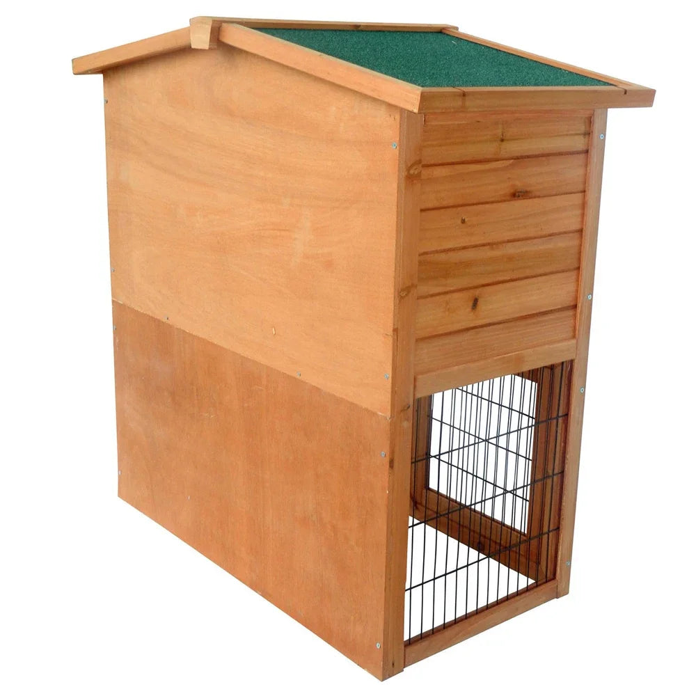Triangle Roof Waterproof Wooden Rabbit Hutch A Frame Pet Cage