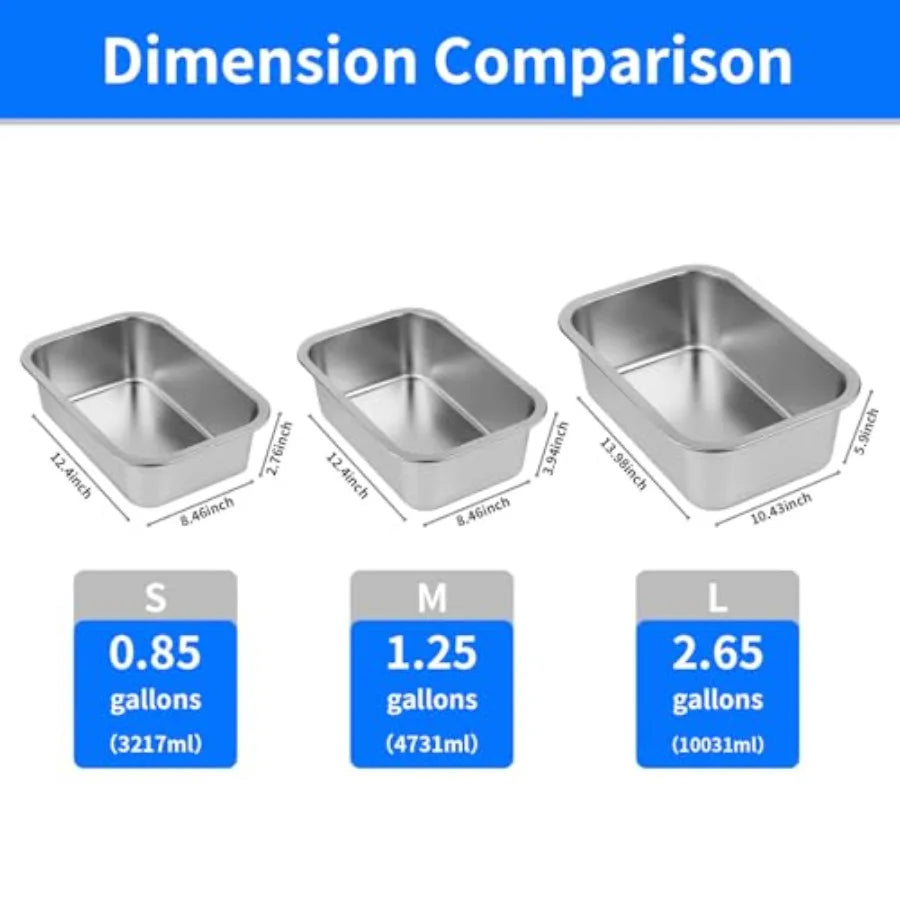 Stainless Steel Dog Water Bowl No Spill Outdoor Feeder Dish