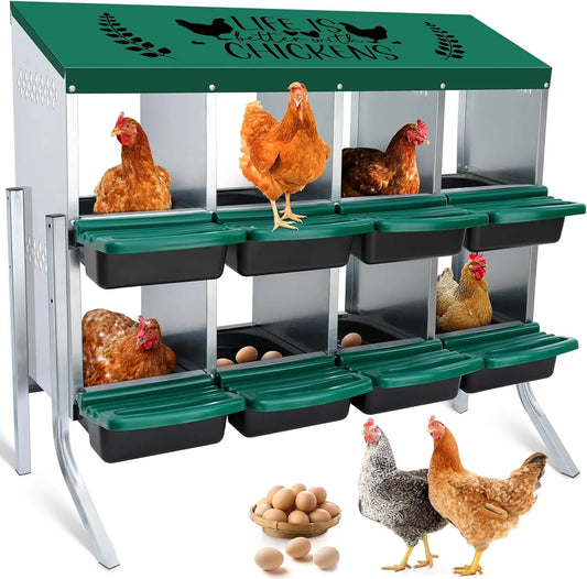 Hign-concerned Stainless Steel Chicken Nesting Box Roll Away Egg System