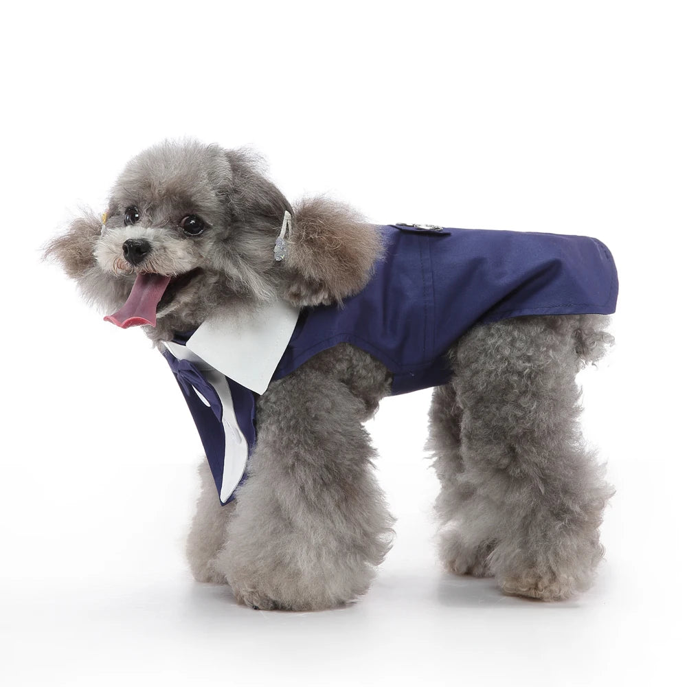 NONECN Christmas Dog Costume Wedding Tuxedo for Pets