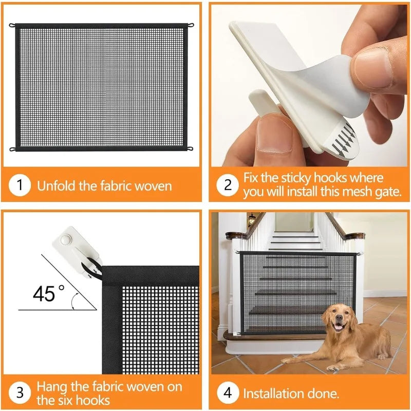No Drill Pet Safety Gate For Dogs And Cats Barrier