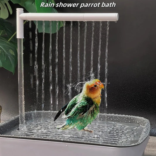 DKSTINYE Bird Bath Basin For Parrots Tabletop Health Bathing