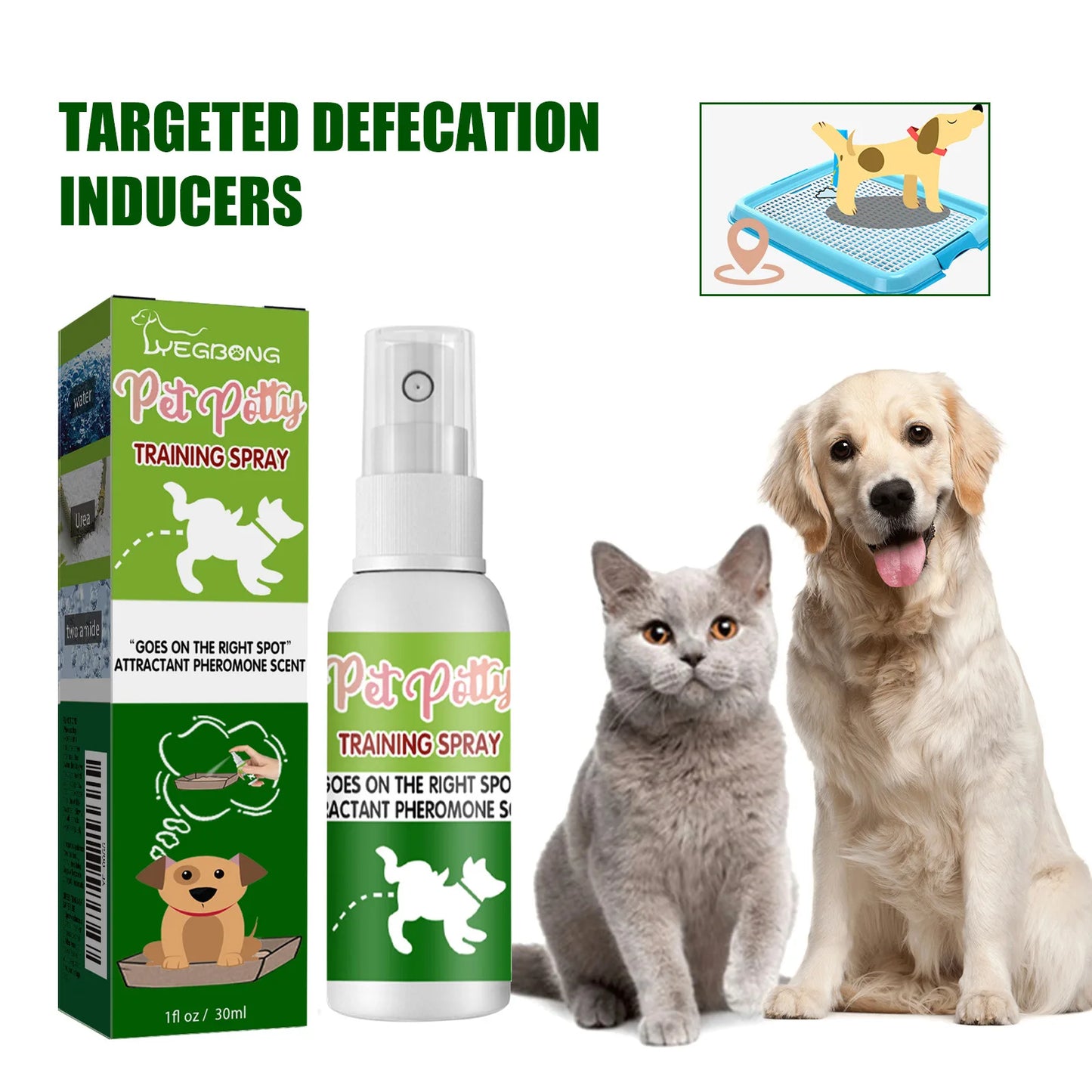 YEGBONG Pet Positioning Defecation Inducer Training Spray