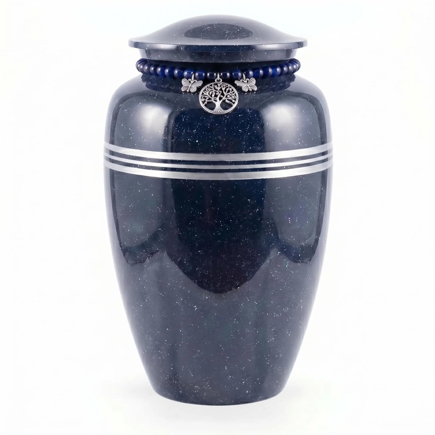 Butterfly Metal Cremation Urn for Women with Memorial Charm Ashes