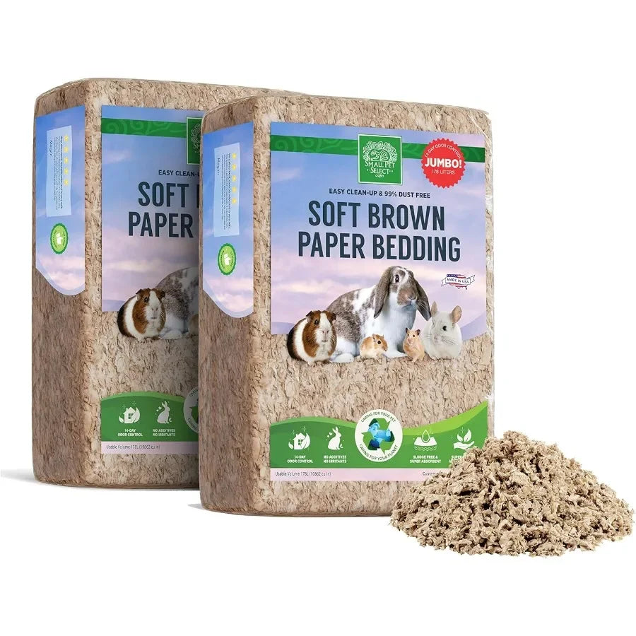 Hign-concerned Odor-Absorbing Premium Natural Paper Bedding for Small Pets Rabbits