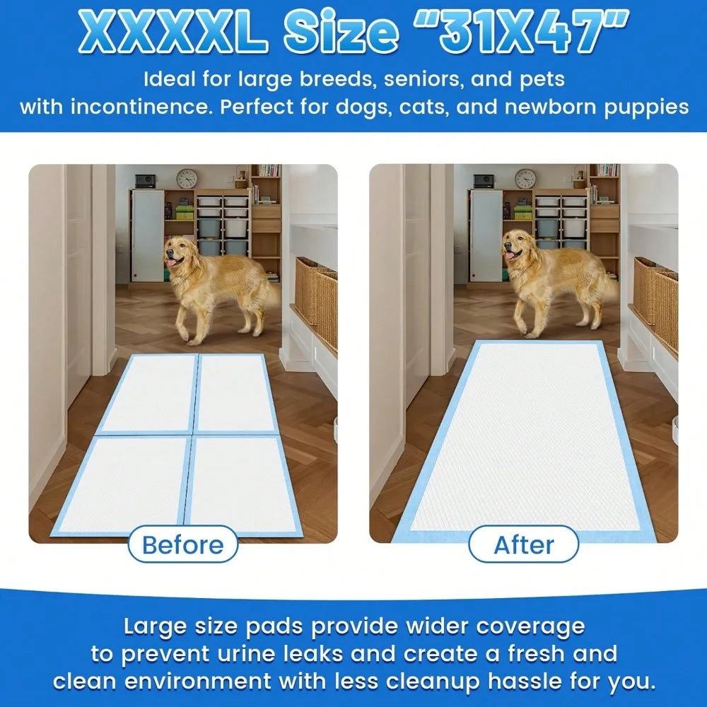 Puppy Training Pads Six Layer Ultra Absorbent Leak Proof Odor Control