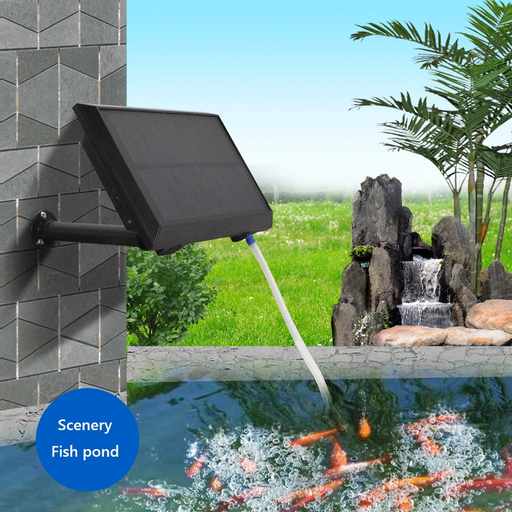 Alloet Solar Power Oxygenator Air Pump For Fish Tank