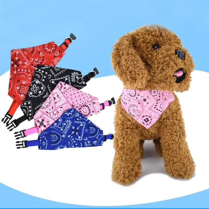 Lovely Adjustable Cat Collar Bandana Tie Scarf For Pets