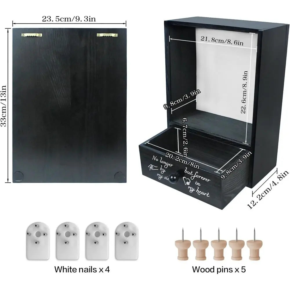 Pet Memorial Shadow Box Keepsake for Dog Loss and Remembrance