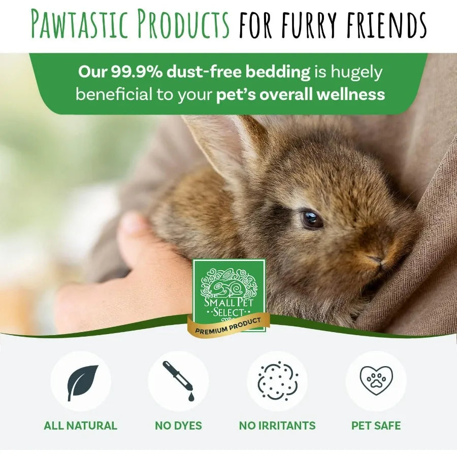 Hign-concerned Odor-Absorbing Premium Natural Paper Bedding for Small Pets Rabbits