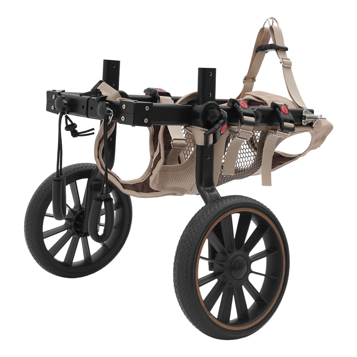 Bymaocar Adjustable Dog Wheelchair for Hind Leg Rehabilitation and Walking Aid