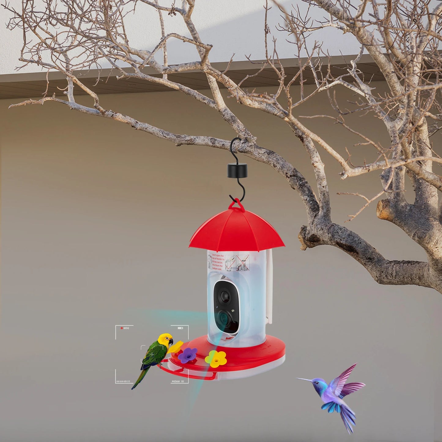 Smart Bird Feeder With Remote Viewing And 128GB SD Card