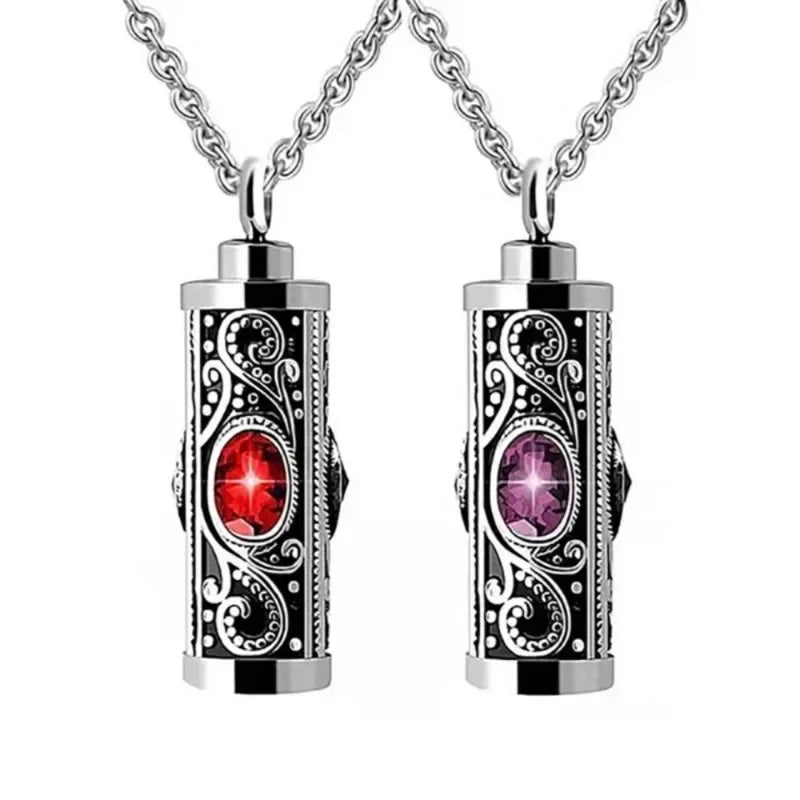 Stainless Steel Pet Ashes Memorial Necklace Pendant