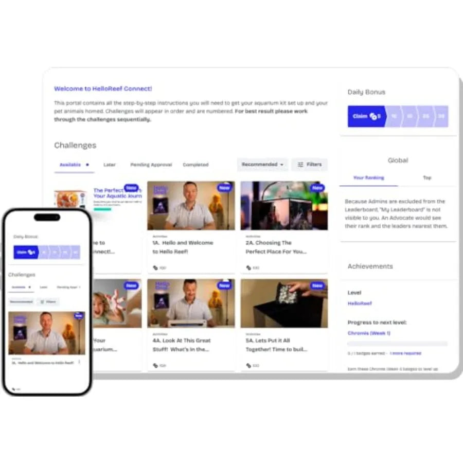 Hign Concerned Saltwater Aquarium Kit With App Controlled LED Lighting