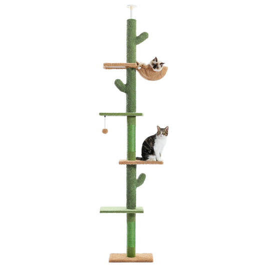 PAWZ Road Cat Tree 5 Tier Floor To Ceiling Hammocks