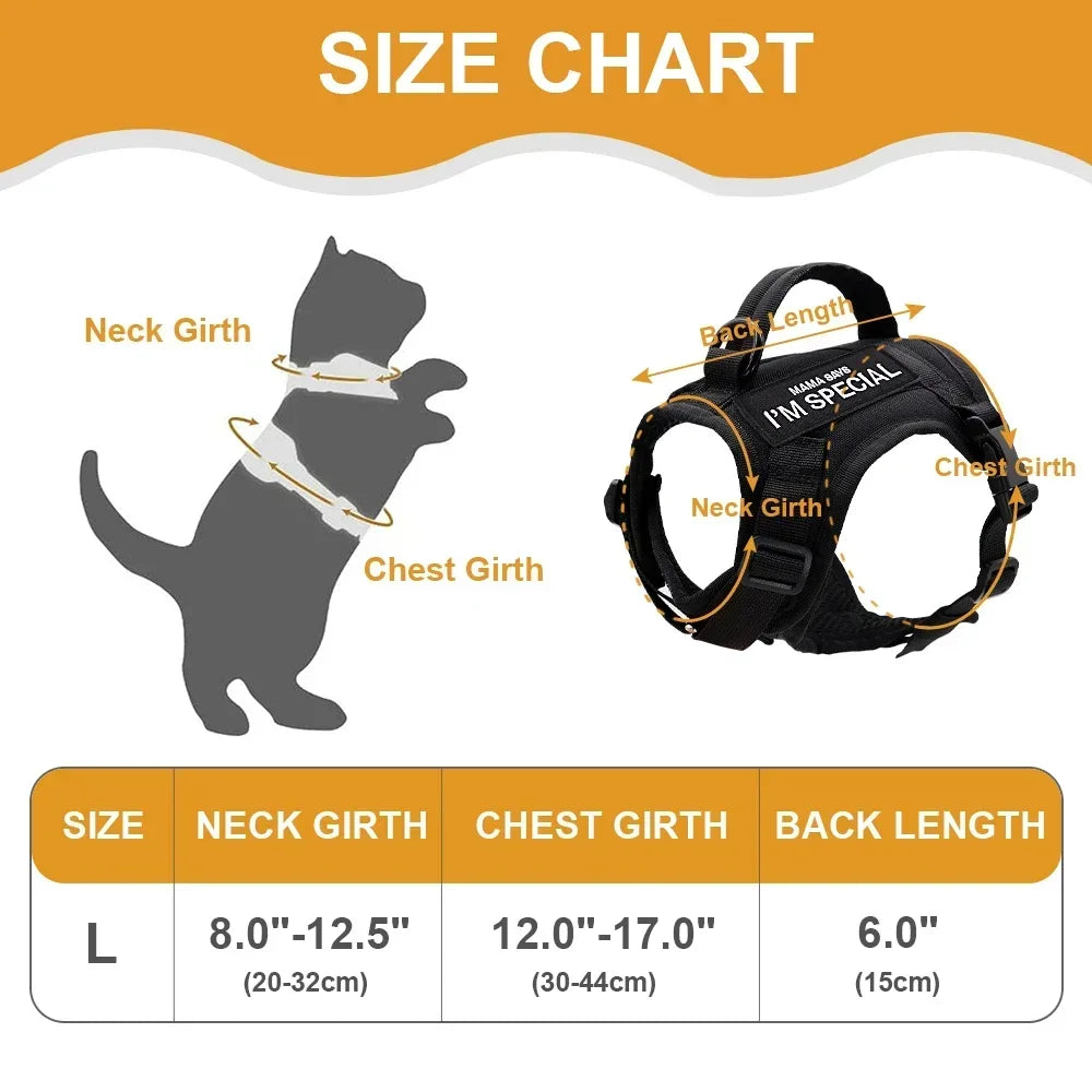 Nylon Cat Harness Vest With Handle For Cats And Dogs