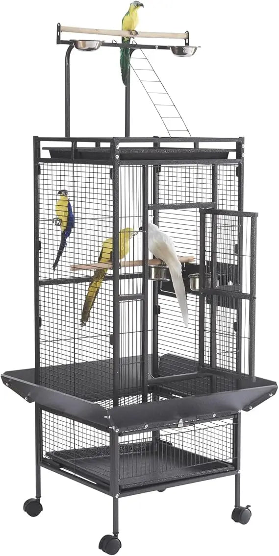 Gap Large Parrot Cage With Rolling Stand For Indoor Parrots