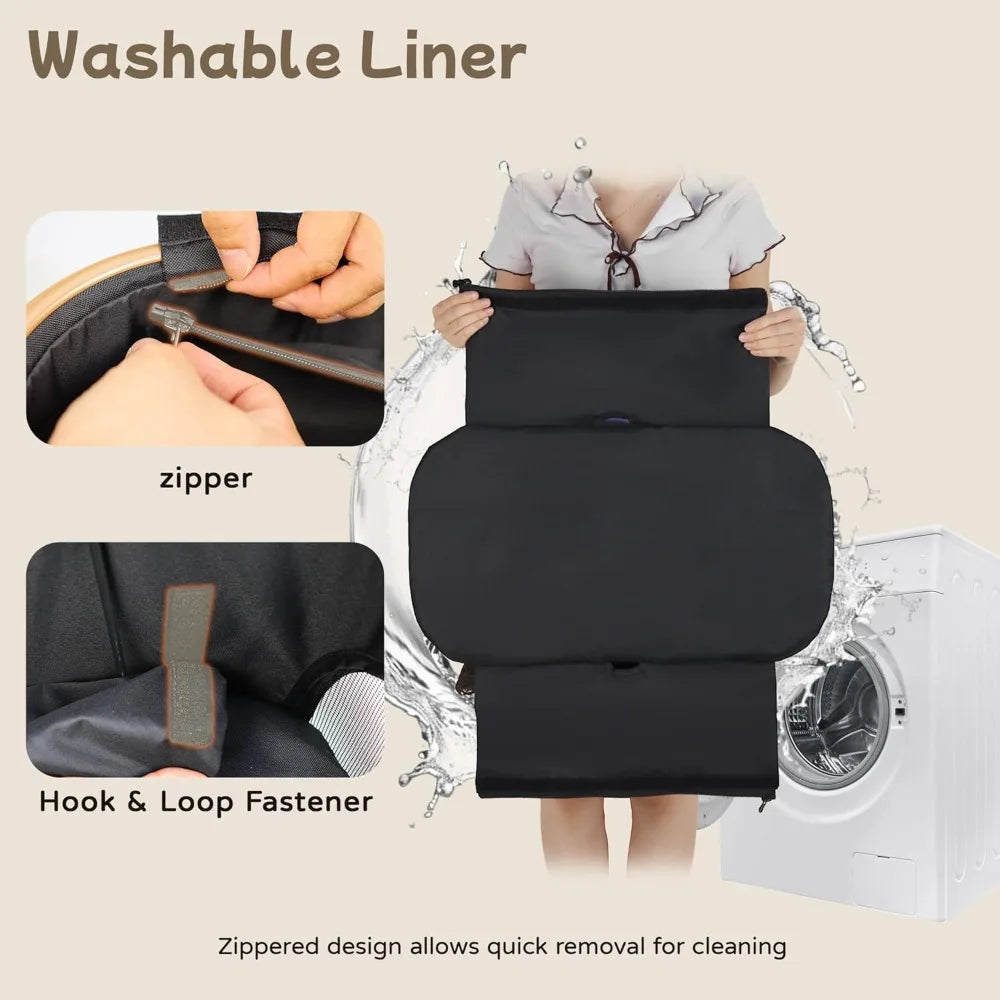 XMSJ 3-In-1 Pet Stroller For Small Dogs And Cats 33lbs