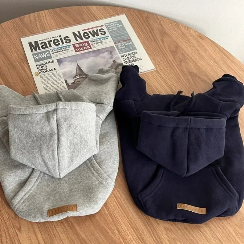Cotton Letter Hoodie Dog Clothes for French Bulldogs Autumn Winter