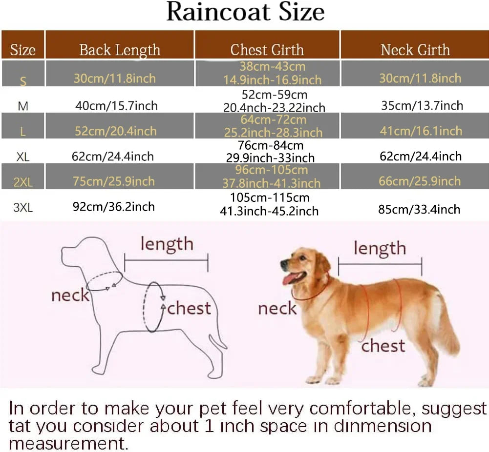 Hign-concerned Dog Hooded Raincoat Reflective Cape Style PU