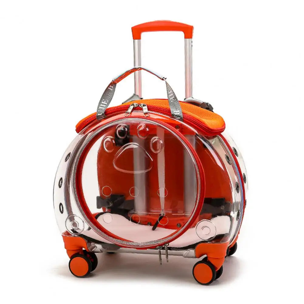 Pet Trolley Case With Ventilation Holes For Cats Travel