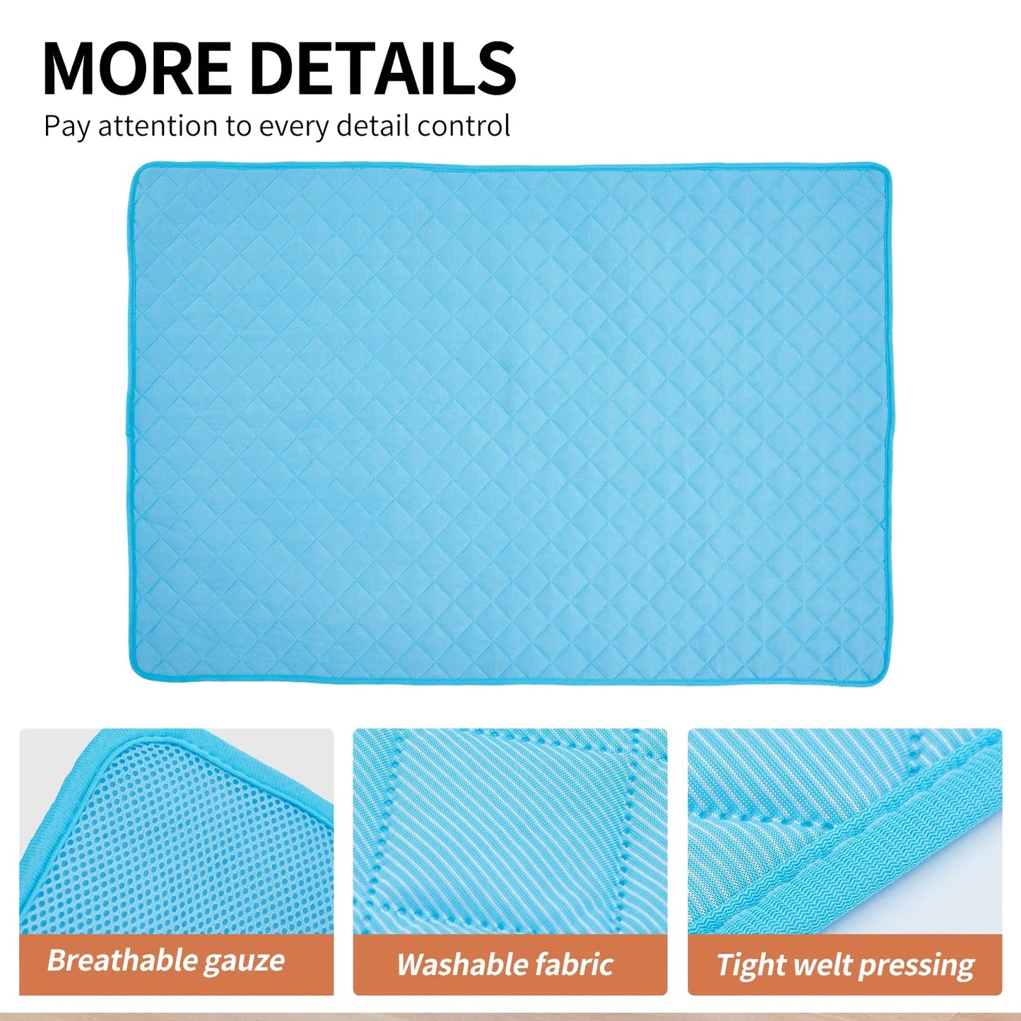 Dog Cooling Bed Mat Breathable Washable Pet Pad For Dogs Cats