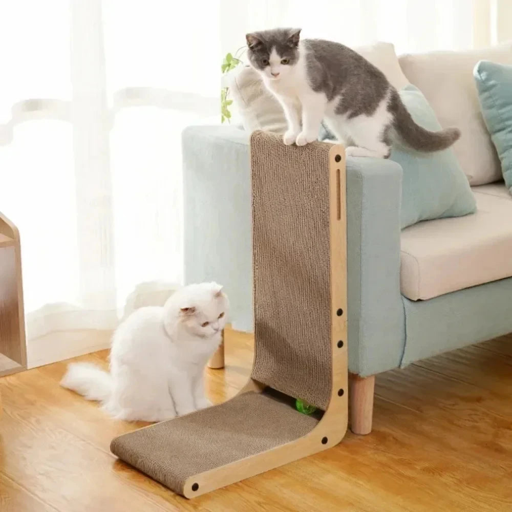 Guangdong L Shape Cat Scratcher Indoor Cardboard Pad