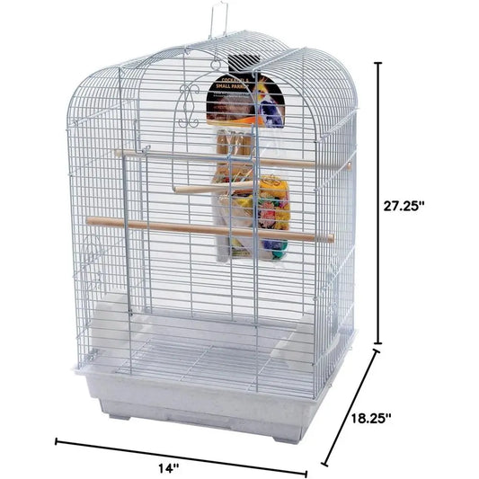 Cockatiel and Small Parrot Starter Kit with Lockable Bird Cage