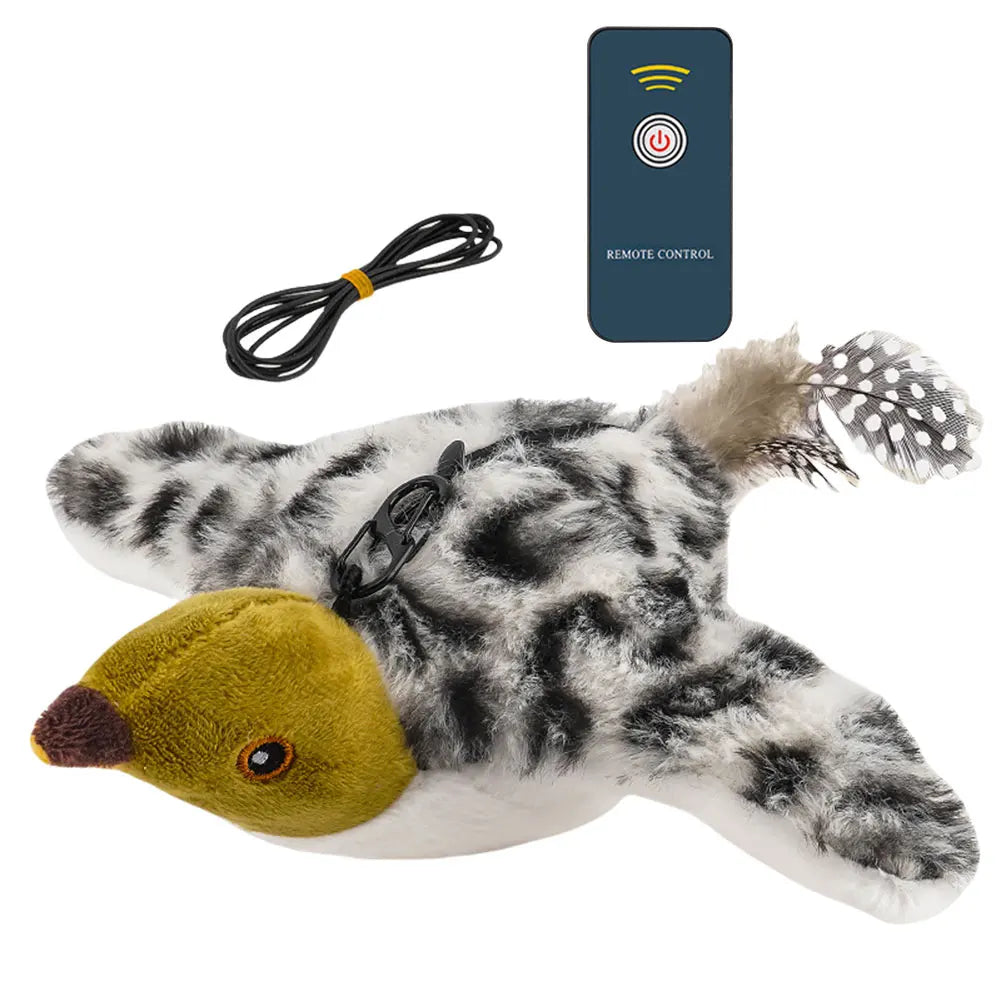 Shunmaii FlappingMechanism Wings Sparrow Toy Simulated Chirping Bird Indoor DomesticCat