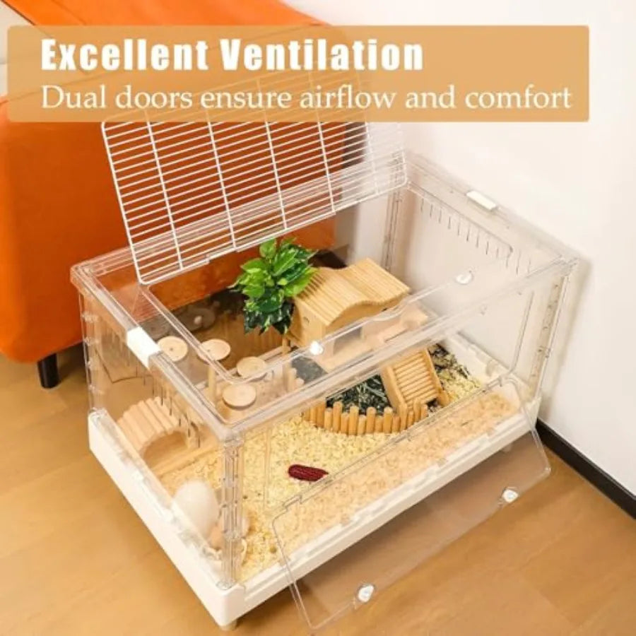 Guangdong Acrylic Hamster and Guinea Pig Cage for Small Pets