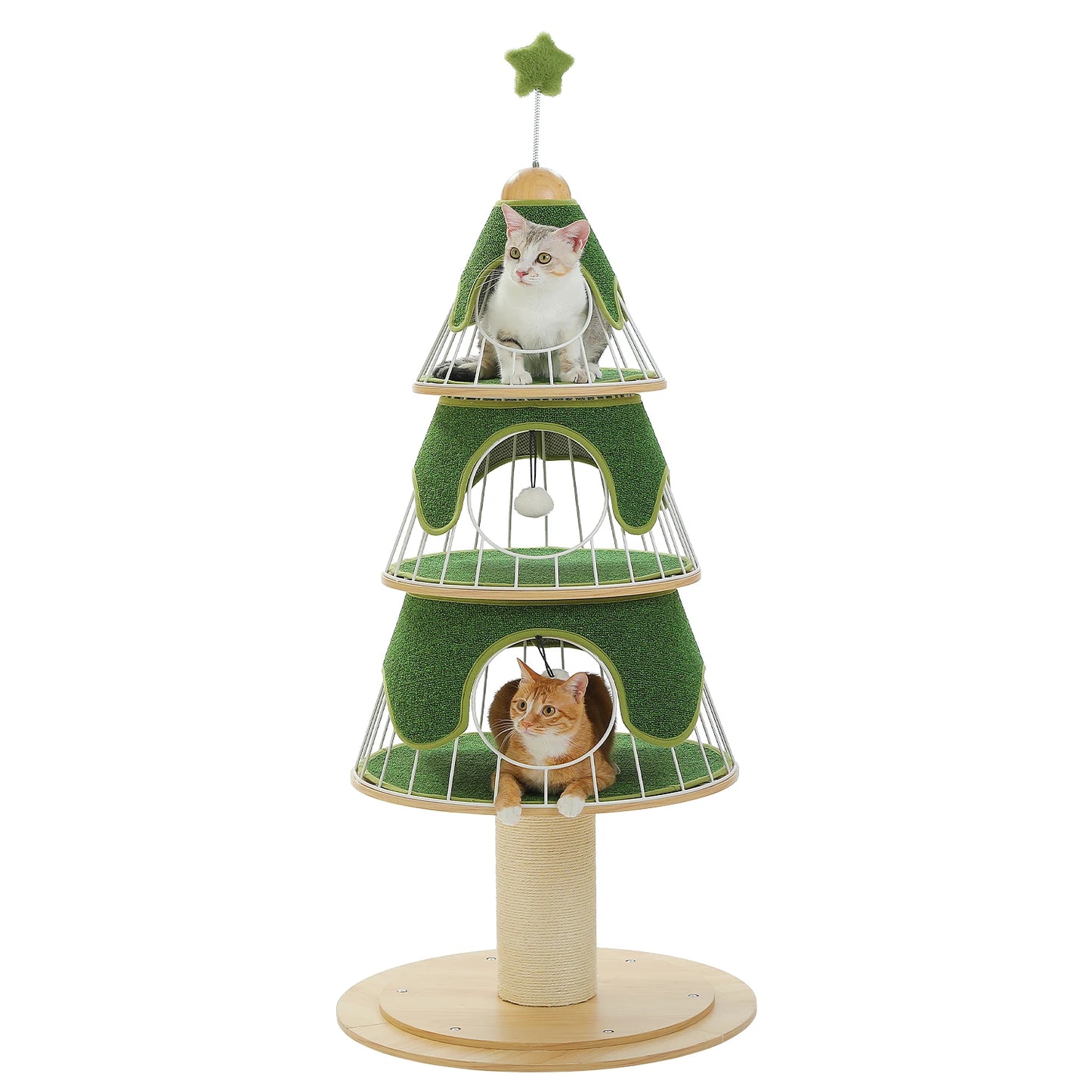 PAWZ Road Christmas Cat Tree Modern Tower With Scratch Post