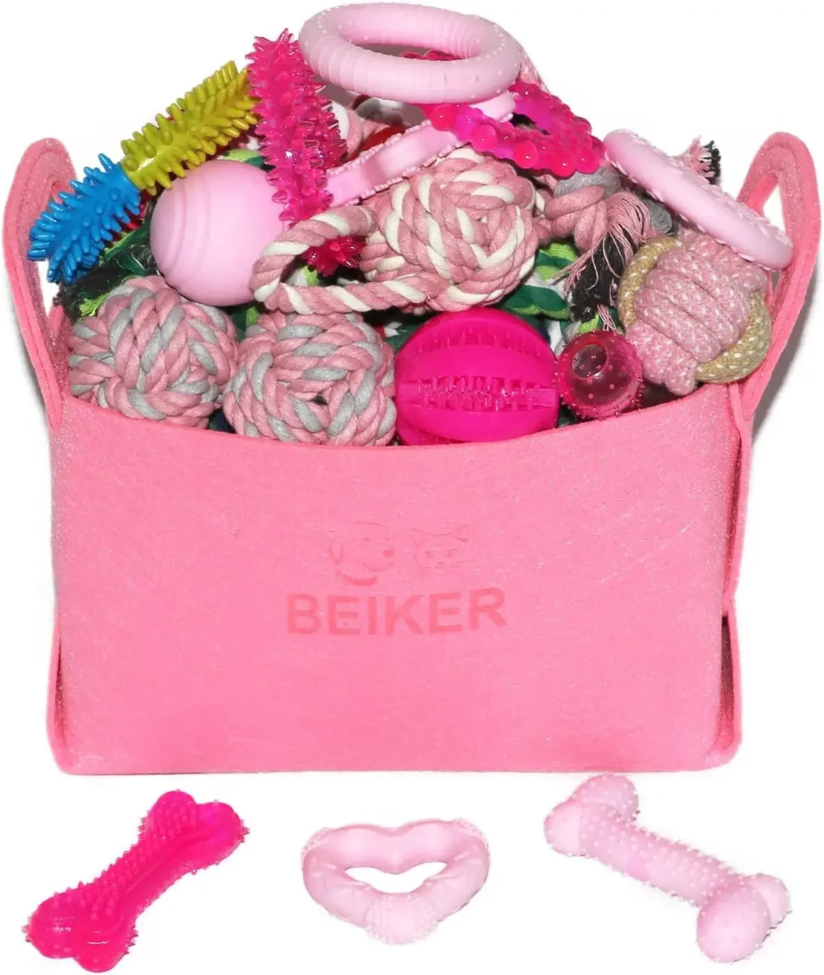 Christmas Dog Toys Bulk 15 Pack For Teething Puppies